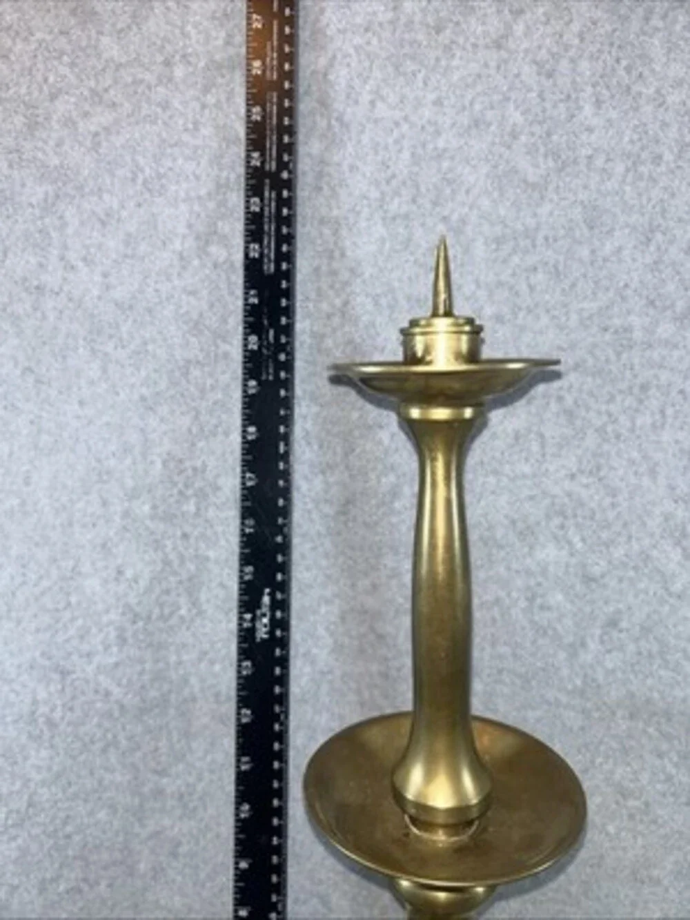 Vintage Rare Solid brass tall candle holder 20” Tall Made In Japan